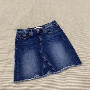 Flying Monkey Short Jean Skirt Raw Hem Size 25
